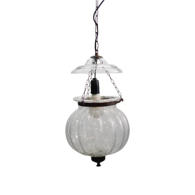 โคมไฟฟักทองสีขาวใส HPK18W (ขั้ว E27)