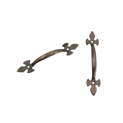 มือจับประตูทองเหลืองแท้ C.053S