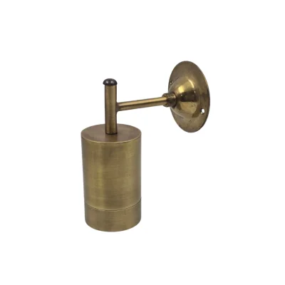 โคมไฟติดผนังทองเหลืองแท้ WLB63M สีรมดำมันปู