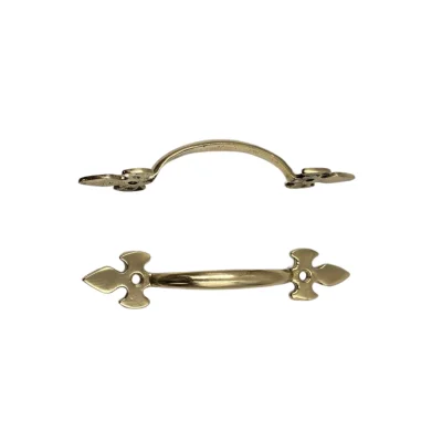 มือจับประตูทองเหลืองแท้ สีทองเงา C053SG