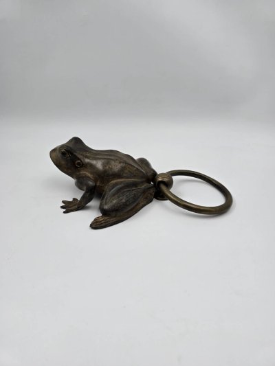 มือจับรูปกบทองเหลืองแบบห่วงดึง FROG-H45B