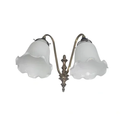 โคมไฟติดผนังทองเหลืองแท้ ไฟ 2 ช่อ WLT456A