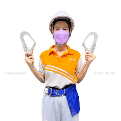เข็มขัดเซฟตี้ แบบดึงกลับอัตโนมัติ 2ตะขอ