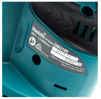 MAKITA ขัดกระดาษทรายไร้สาย 5 นิ้ว 18V ไม่แบต รุ่น DBO180Z