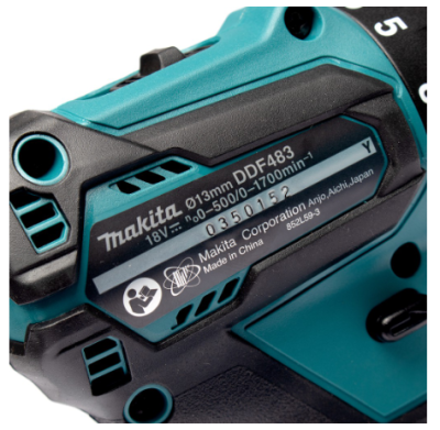 MAKITA สว่านไขควงไร้สาย 18V*3.0A / BL รุ่น DDF483RFE