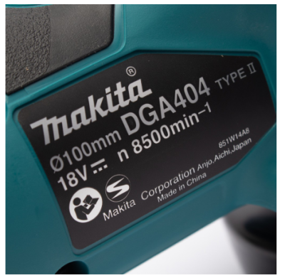 MAKITA เครื่องเจียร์ไร้สาย 4" 18V รุ่น DGA404Z