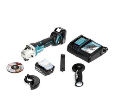MAKITA เจียร์ไร้สาย 4" สวิทซ์บีบ 18V รุ่น DGA405RFE