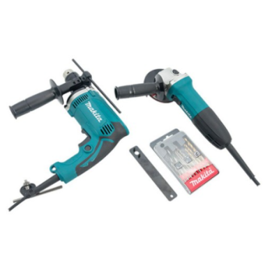 MAKITA ชุดเครื่องมือ เจียรมือ+สว่าน  HP1630+GA4030 รุ่น DK-1151
