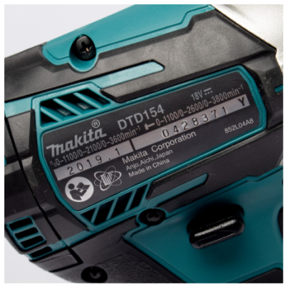 MAKITA สว่านอิมแพคไร้สาย 18V 3.0A B รุ่น DTD154RFE
