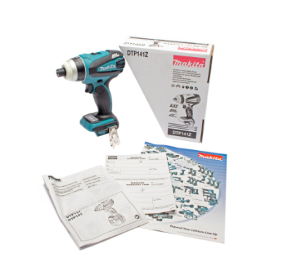 MAKITA สว่านไร้สาย แรงดันไฟฟ้า 18 โวลต์ 4 ระบบ คือ โหมด Impact-driver โหมดเจาะ โหมดเจาะหัว รุ่น DTP141Z