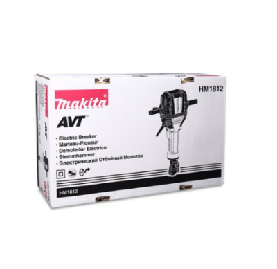 MAKITA สกัดคอนกรีต 1.1/8" (28.6mm) 2000W HEX AVT มีระบบลดแรงสั่นสะเทือน รุ่น HM1812
