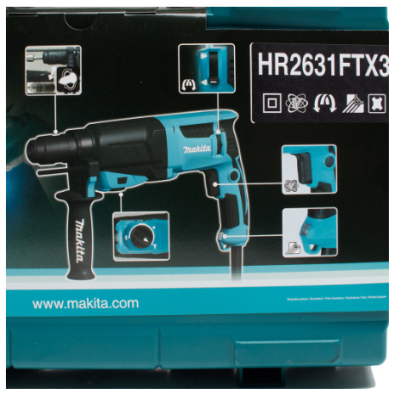 MAKITA สว่านโรตารี่26MM เปลี่ยนหัว รุ่น HR2631FTX(3)