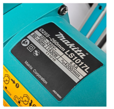 MAKITA แท่นเลื่อยตัดองศา  10-1/4 นิ้ว (เลเซอร์) 1430W รุ่น LS1017L
