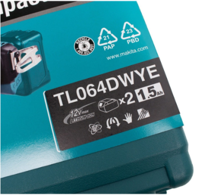 MAKITA สว่านอิมแพคหัวงอไร้สาย 12V 2แบต รุ่น TL064DWYE