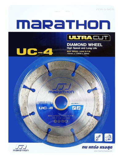 MARATHON ใบเพชรตัดคอนกรีต 4" รุ่น UC