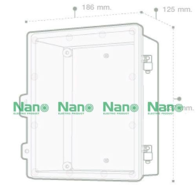 Nano ตู้กันน้ำพลาสติกสีขาว รุ่น NANO-22CW
