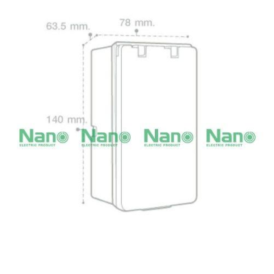 Nano กล่องฝาปิดกันน้ำ ฝาทึบ  รุ่น NANO-405 (สำหรับหน้ากาก รุ่น Classic Series)