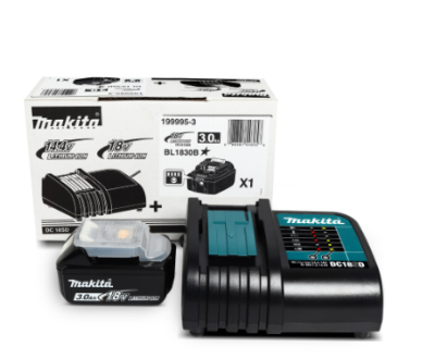 MAKITA ชุดแบตเตอรี่ BL1830B + แท่น DC18SD