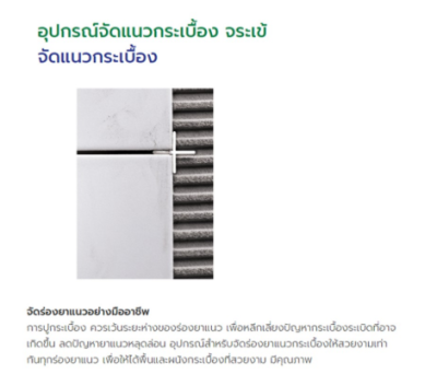 อุปกรณ์จัดแนวกระเบื้อง จระเข้ (Tile Spacers) บรรจุ 200 ชิ้น (ตัวเลือก 3.0 มม.)