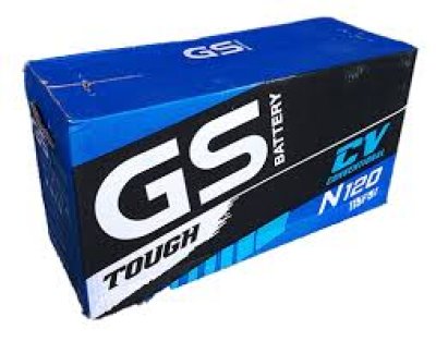 แบตเตอรี่ GS รุ่น N120 (เติมน้ำกรดพร้อมใช้งาน)