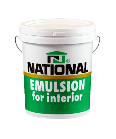 สีน้ำภายใน NATIONAL 1-300 สีขาว (18l.)