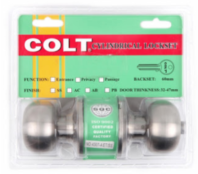 ลูกบิดห้องทั่วไป COLT #8307 A-SS