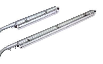 โคมถนนอลูมิเนียม SC520/240 Type 2x36 กึ่งโคม+ขาจับ K