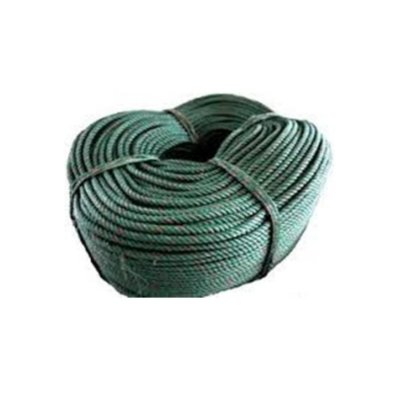 เชือกไนล่อน 12 มม. เบอร์ 004 สีเขียวขี้ม้า (200เมตร/ม้วน)