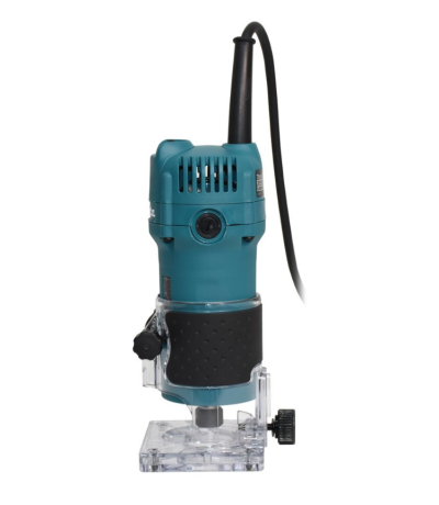 MAKITA เครื่องตกแต่งแกะสลักไม้ กำลังไฟ 530 วัตต์ ขนาดหัวจับดอก 6 มม. ความเร็วรอบ 6,000 RPM มีฉนวนสองชั้น รุ่น 3709