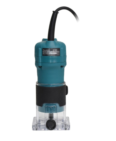 MAKITA เครื่องตกแต่งแกะสลักไม้ กำลังไฟ 530 วัตต์ ขนาดหัวจับดอก 6 มม. ความเร็วรอบ 6,000 RPM มีฉนวนสองชั้น รุ่น 3709