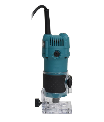 MAKITA เครื่องตกแต่งแกะสลักไม้ กำลังไฟ 530 วัตต์ ขนาดหัวจับดอก 6 มม. ความเร็วรอบ 6,000 RPM มีฉนวนสองชั้น รุ่น 3709
