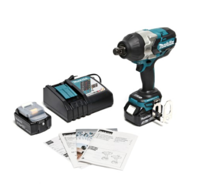 MAKITA เครื่องขันบล็อคไร้สาย แบตเตอรี่ 3.0Ah ขนาดหัวขันแบบสี่เหลี่ยม รุ่น DTW1001RFJ