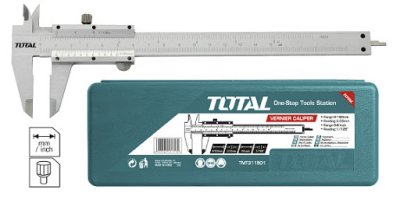 เวอร์เนียร์เหล็ก TOTAL 8" (200 mm.) 120g. TMT 312001