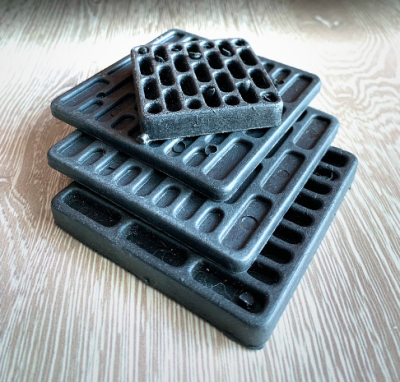 แผ่นพลาสติก Shim plate 80x80x5 mm.