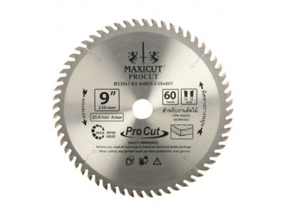 ใบเลื่อยวงเดือน size : 9"x36T MAXICUT(ตัดหญ้า)