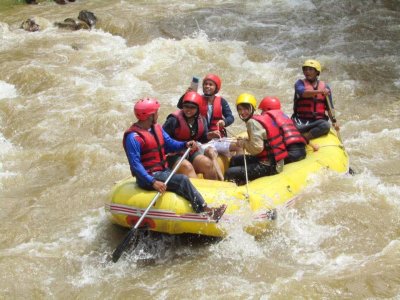 Rafting 5.5 KM + Zipline 10 Stations + Elephant 30 Mins. +  ATV 30 Mins. ATV Full day Tour