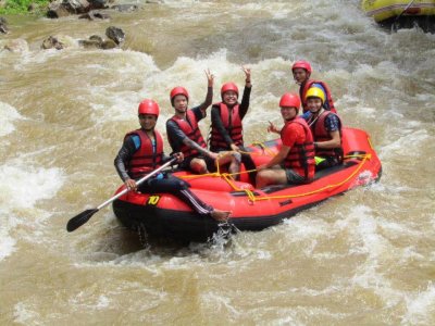 Rafting 5.5 KM + Zipline 10 Stations + Elephant 30 Mins. +  ATV 30 Mins. ATV Full day Tour