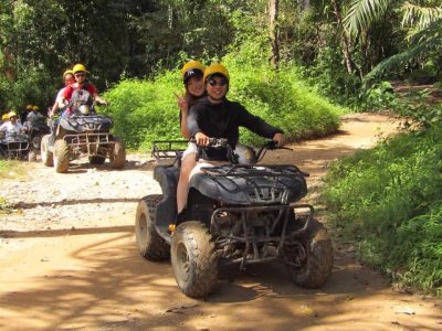 Rafting 5.5 KM + Zipline 10 Stations + Elephant 30 Mins. +  ATV 30 Mins. ATV Full day Tour