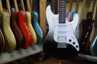 Gusteau Guitar GST01 Black to White