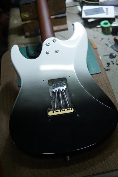 Gusteau Guitar GST01 Black to White