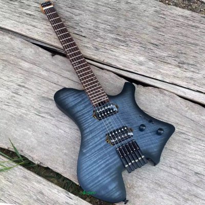 Rhea Roasted Ash with Veneer Flame Maple Blueburst HH