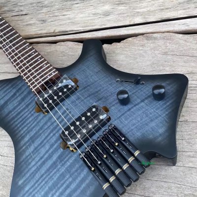 Rhea Roasted Ash with Veneer Flame Maple Blueburst HH