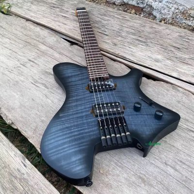 Rhea Roasted Ash with Veneer Flame Maple Blueburst HH