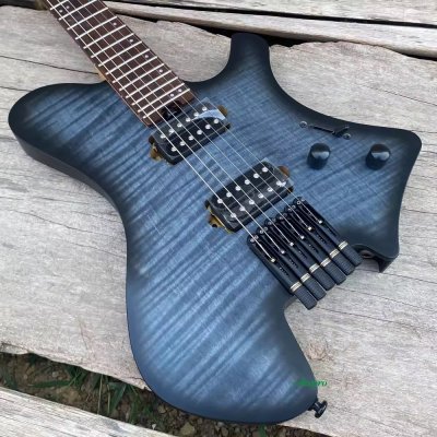 Rhea Roasted Ash with Veneer Flame Maple Blueburst HH