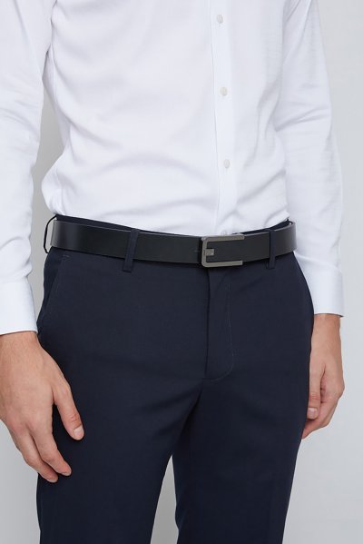เข็มขัดผู้ชาย D Plaque Buckle Belt