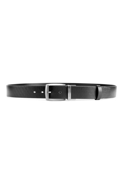เข็มขัดผู้ชาย DP Monogram Reversible Pin Buckle Belt - Black