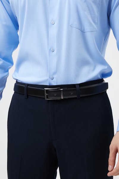 เข็มขัดผู้ชาย Modern Matte Pin Buckle Belt