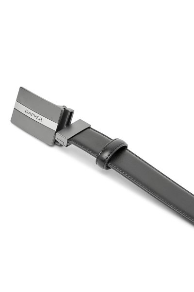 เข็มขัดหนังแท้ Engraved Plaque Buckle Reversible Belt