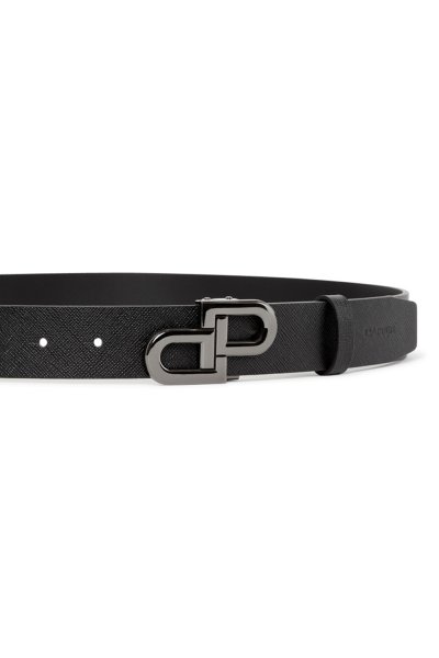 เข็มขัดหนังแท้ DP Iconic Buckle Saffiano Belt