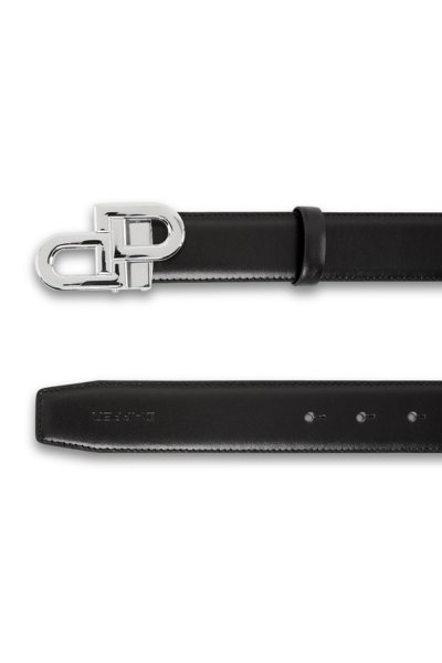 เข็มขัดหนังแท้ DP Iconic Silver Buckle